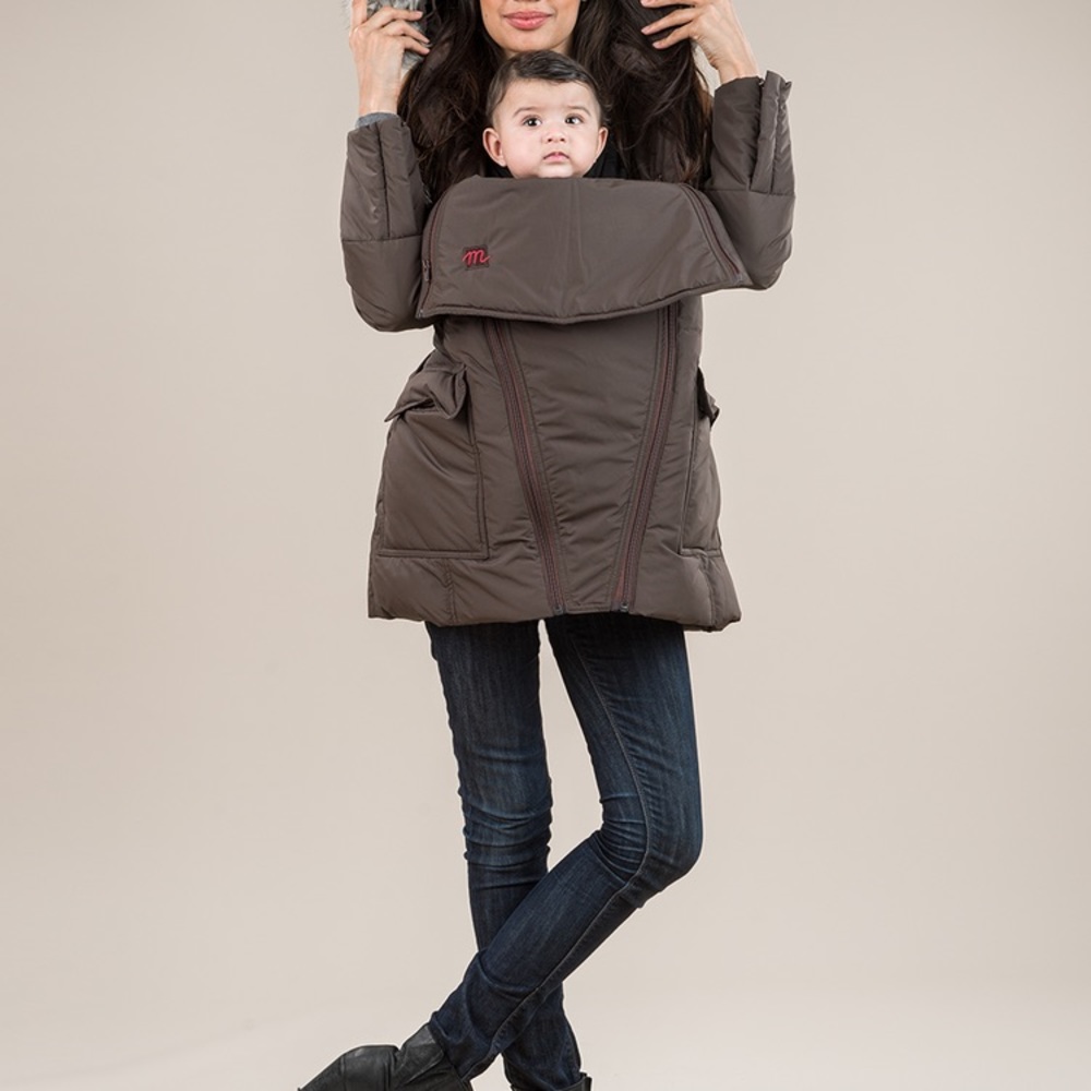 Canada Goose the M coat maternity and baby wearing coat medium.